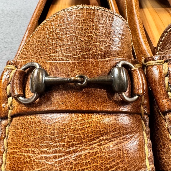 Martin Dingman Water Buffalo Leather Horse Bit Loafers